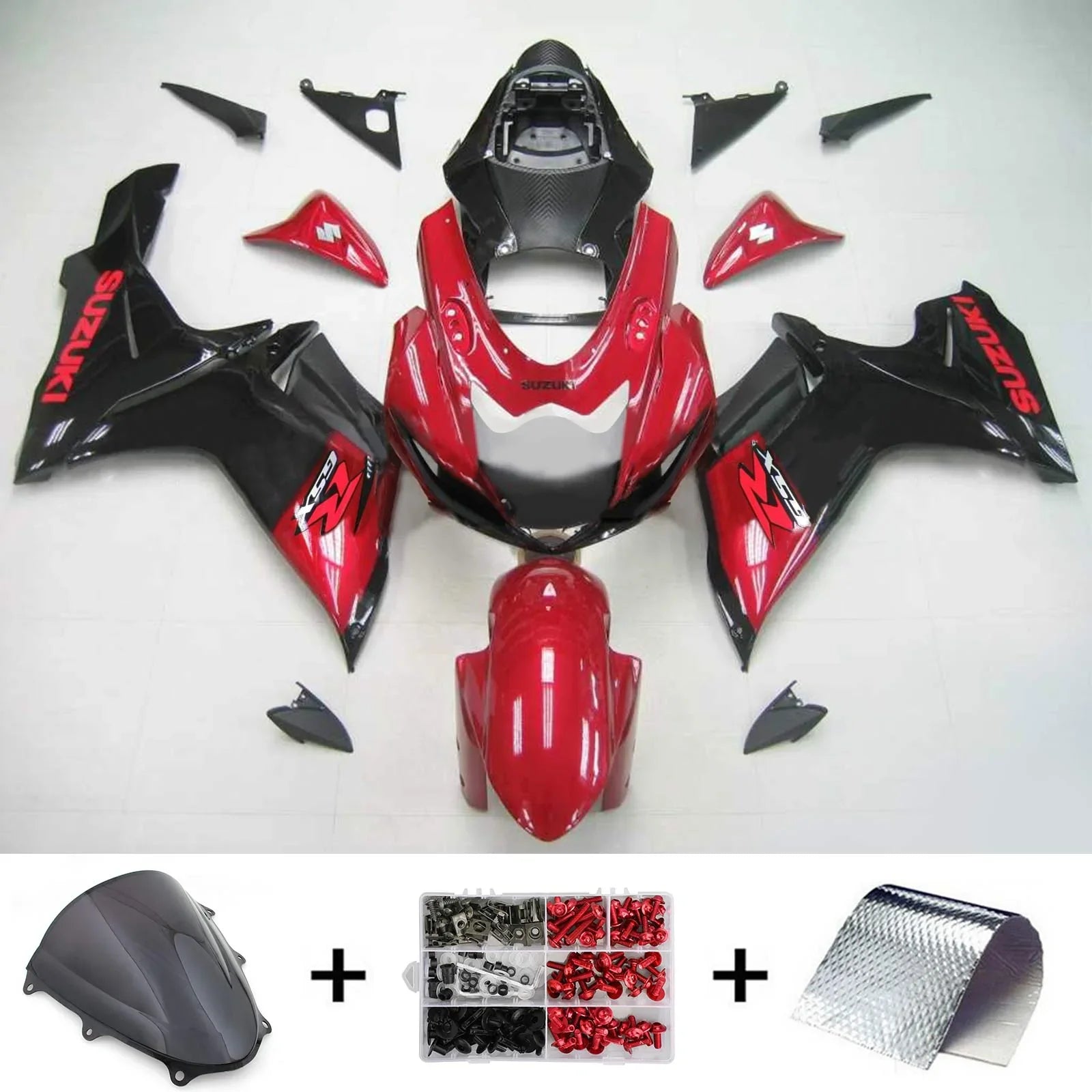 Amotopart Suzuki GSXR 600/750 2011-2021 Kit carena K11 Carrozzeria Plastica ABS