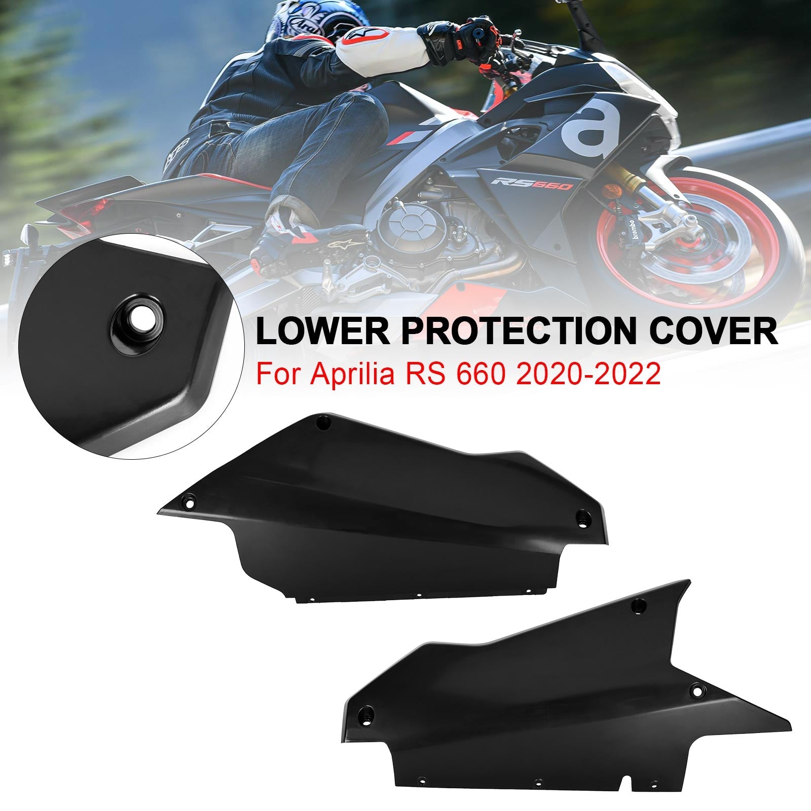 Aprilia RS 660 2020-2022 Carrozzeria Carena ABS Stampaggio ad iniezione non verniciata