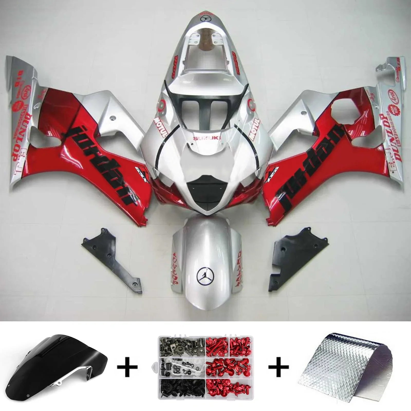 Amotopart Suzuki GSXR1000 2003-2004 Kit de carénage K3