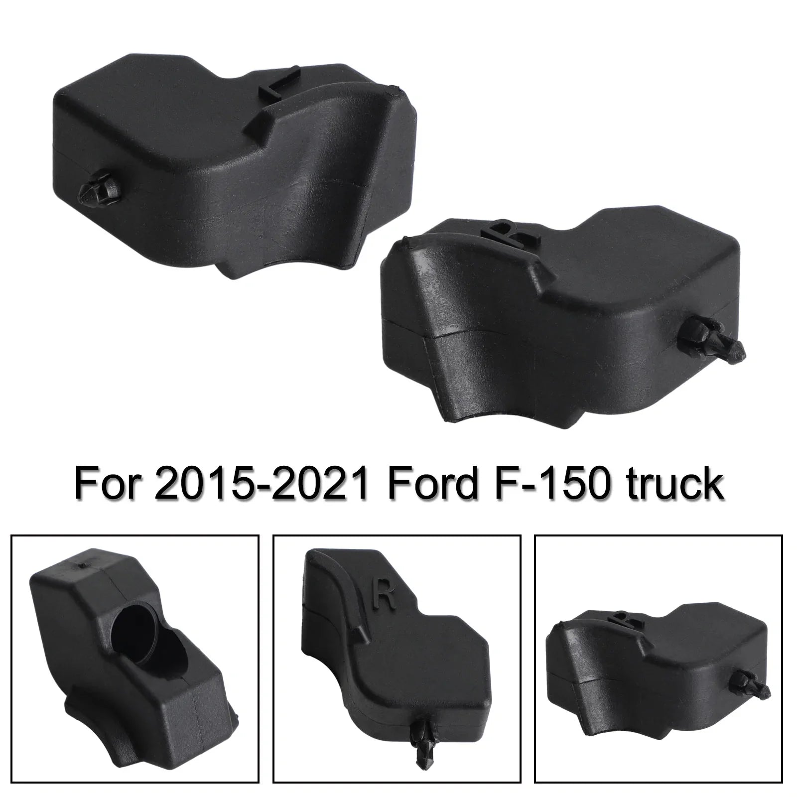 2kpl Takaluukun vasemman ja oikean puolen kumipuskurin pehmuste Ford F-150 2015-2021 Generic