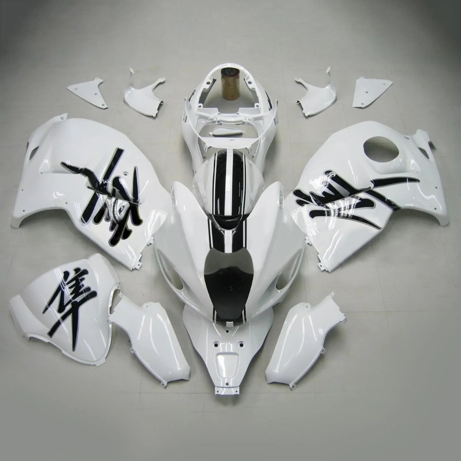 Amotopart Suzuki Hayabusa GSXR1300 1999-2007 Kit Carénage Carrosserie Plastique ABS