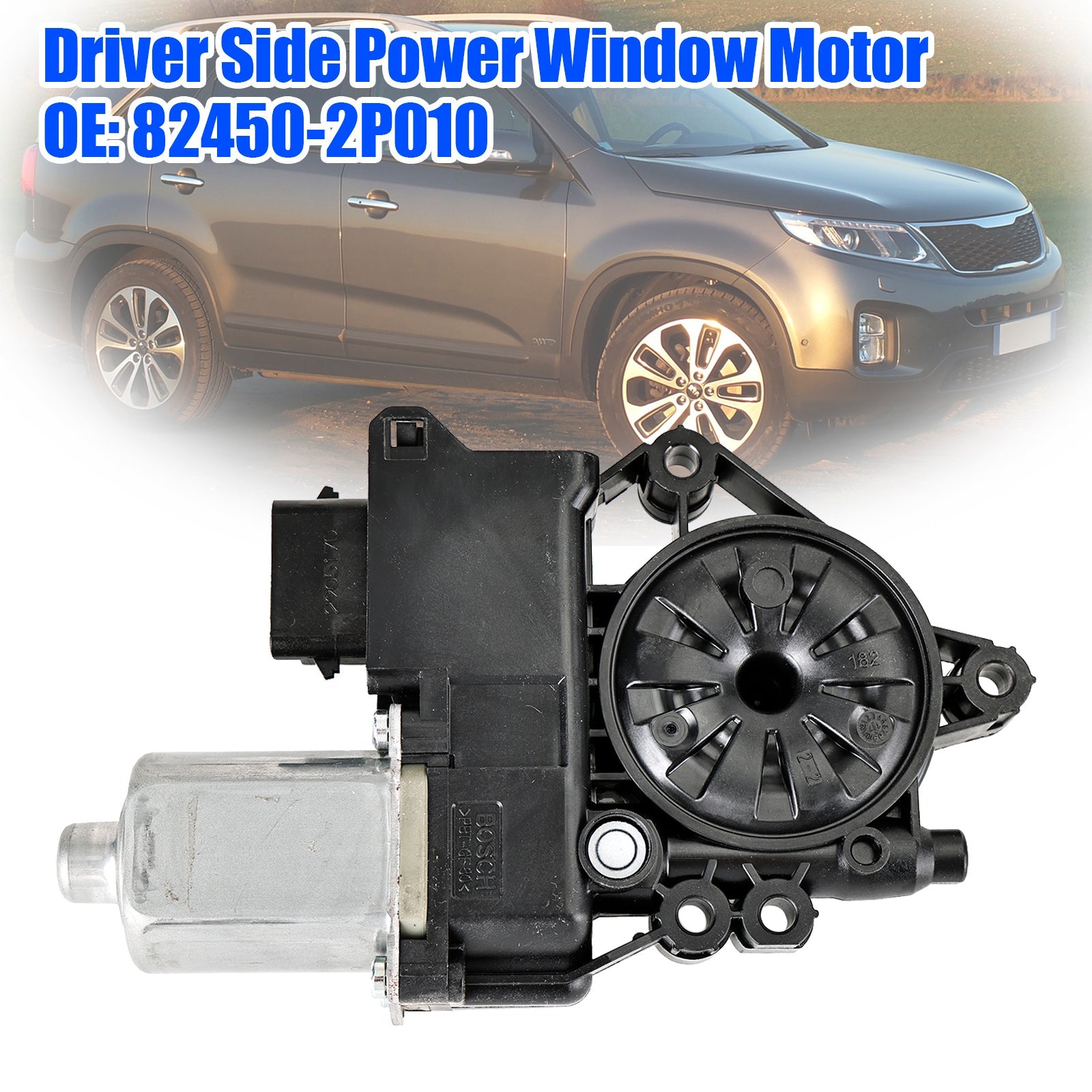 Kia Sorento 2011-2015 82450-2P010 Motor del elevalunas eléctrico del lado del conductor delantero