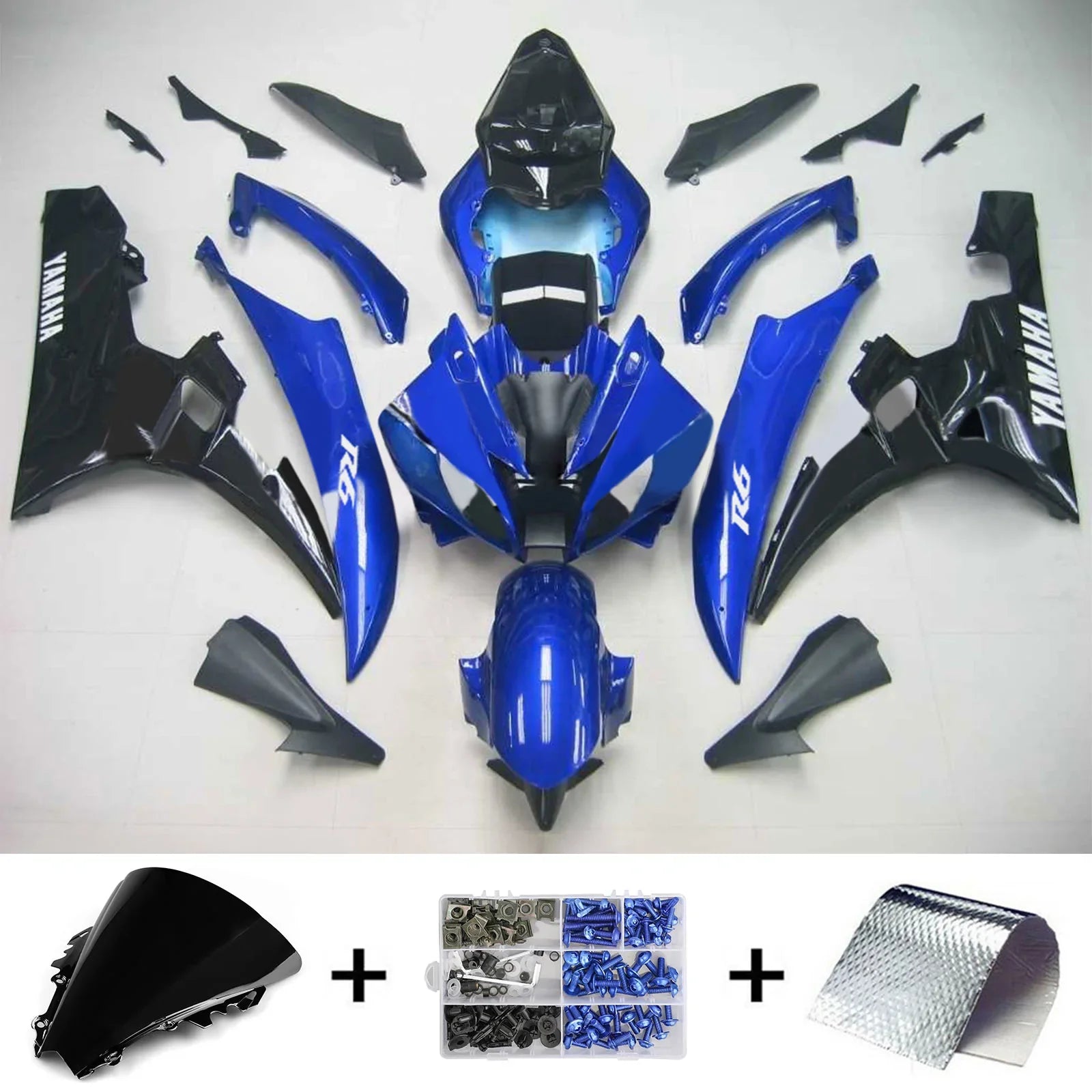 Kit de carénage Amotopart pour Yamaha YZF 600 R6 2006-2007 générique