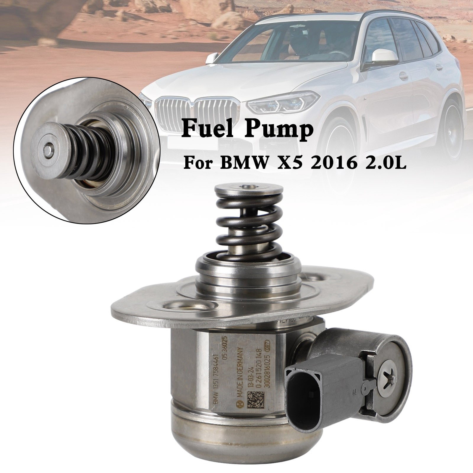 Pompe à carburant haute pression BMW 428i 2014-2016 2.0L 13517584461 323-59462