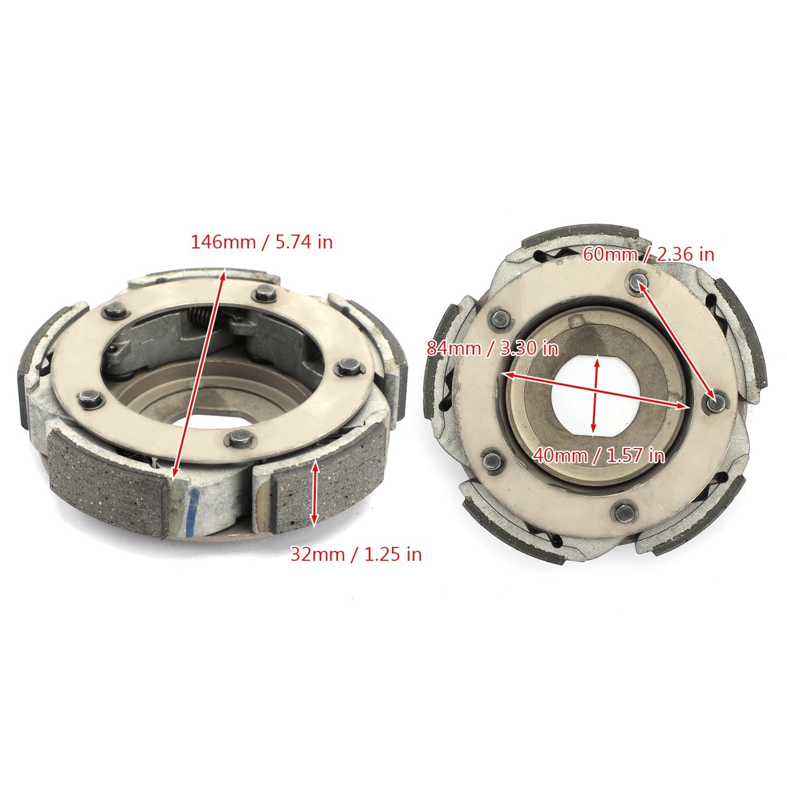 Ensemble complet de masselottes d'embrayage et ressort pour Suzuki Burgman AN400 AN400S 99-06 Generic