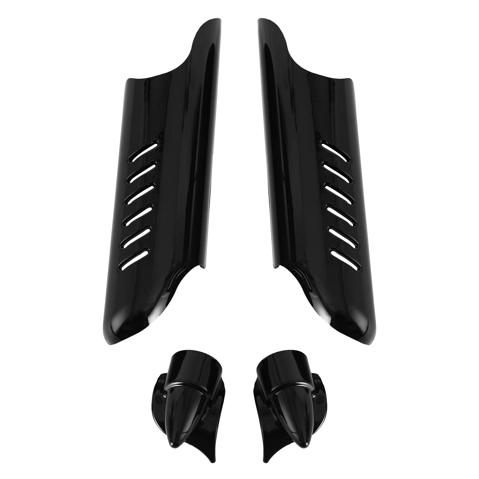 Couverture de bouclier de déflecteurs de jambe inférieure de fourche pour Touring Electra Glide FLHT 2000-2013 générique