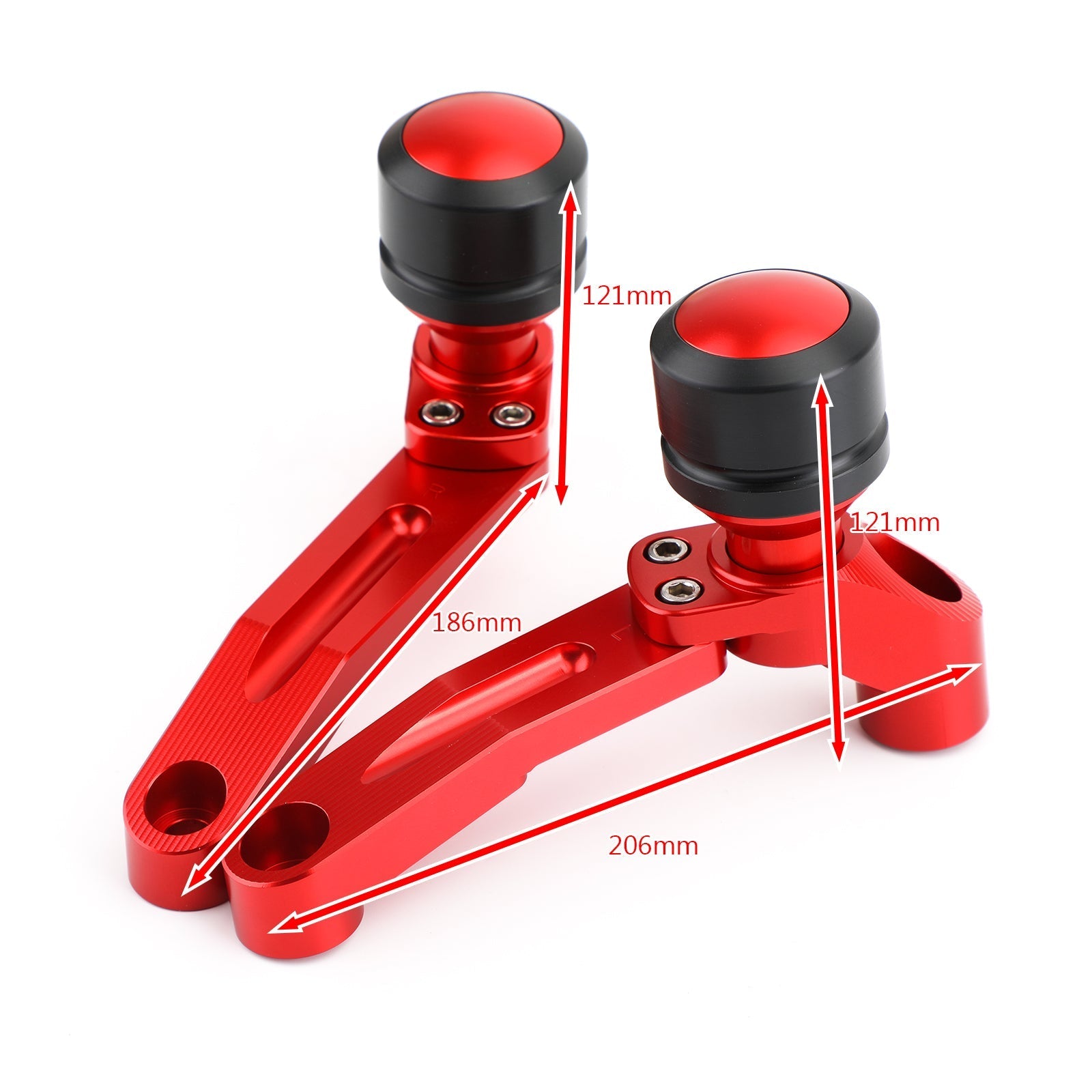 Kit de protectores de choque de chasis de motor para Honda CB650R 2019-2021 rojo genérico