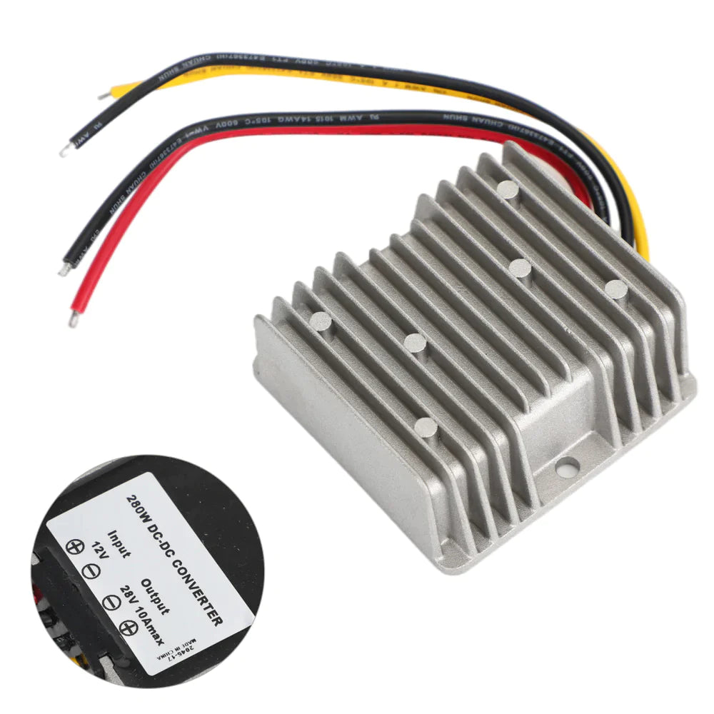 Areyourshop DC Convertisseur Régulateur 12V à 28V 280W Alimentation Step up Module Étanche