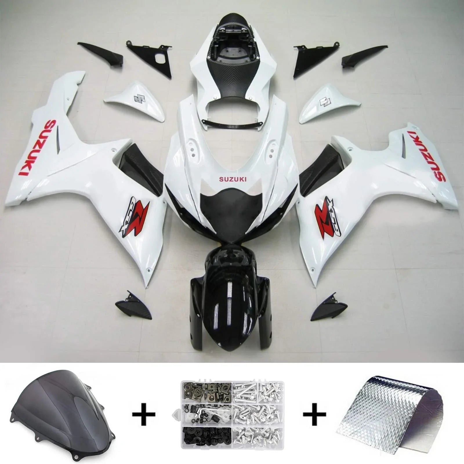 Amotopart Suzuki GSXR 600/750 2011-2021 Kit carena K11 Carrozzeria Plastica ABS