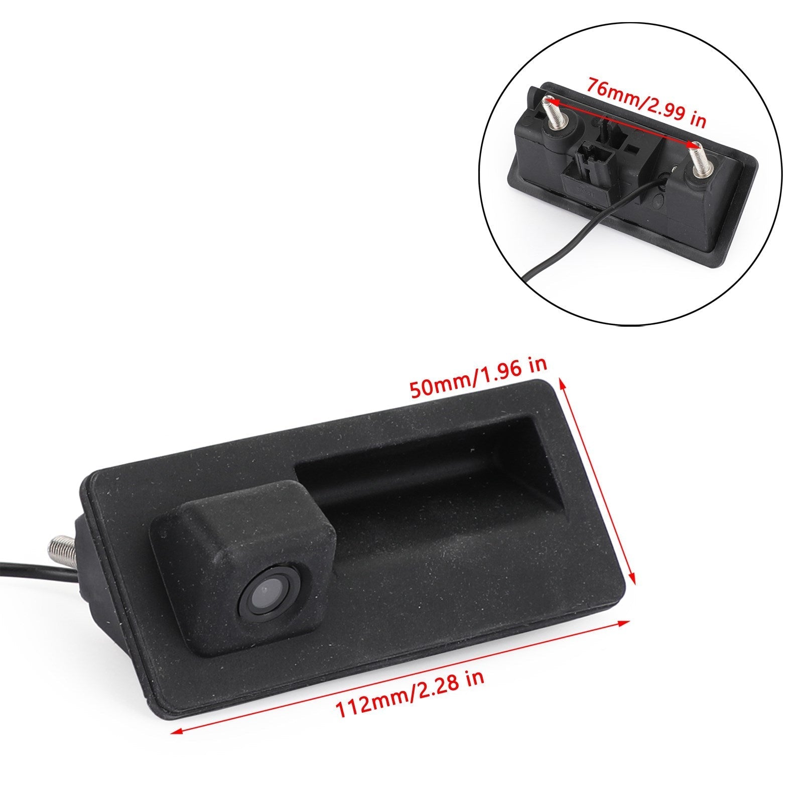 Poignée de coffre de voiture CCD caméra de recul vue arrière adaptée pour A4L A6L A3 S5 S3 Q3 Q5 Q7