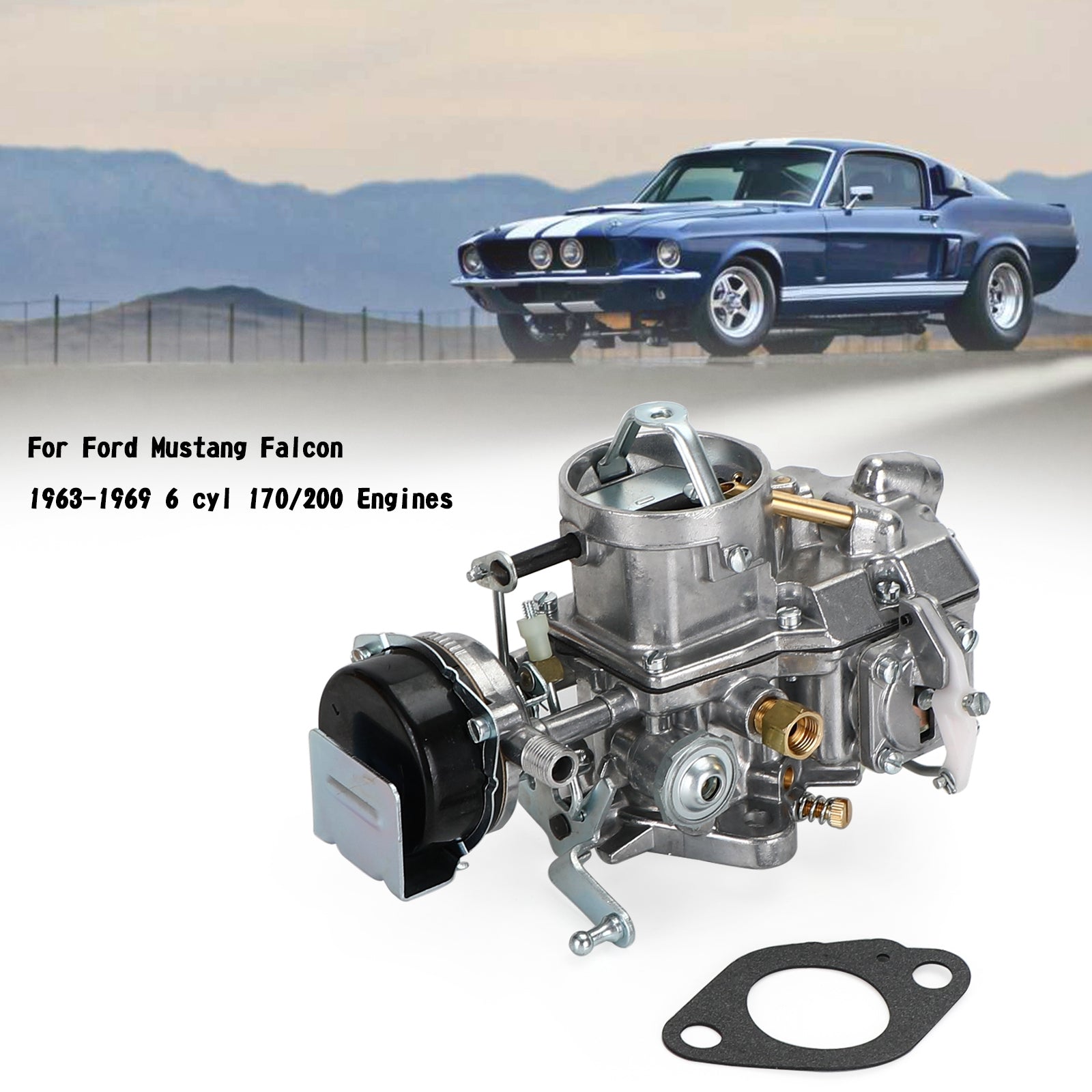 Ford Mustang Falcon 1963-1969 6 cyl 170/200 Moteurs Autolite 1100 Carburateur