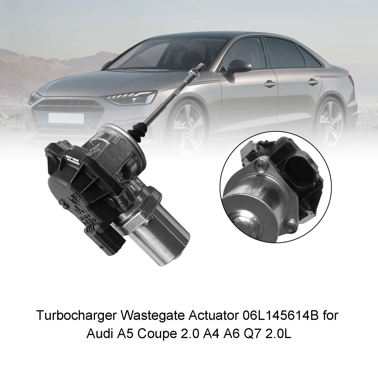 Turbocompressore Wastegate Attuatore 06L145614B per Audi A5 Coupe 2.0 A4 A6 Q7 2.0L Generico