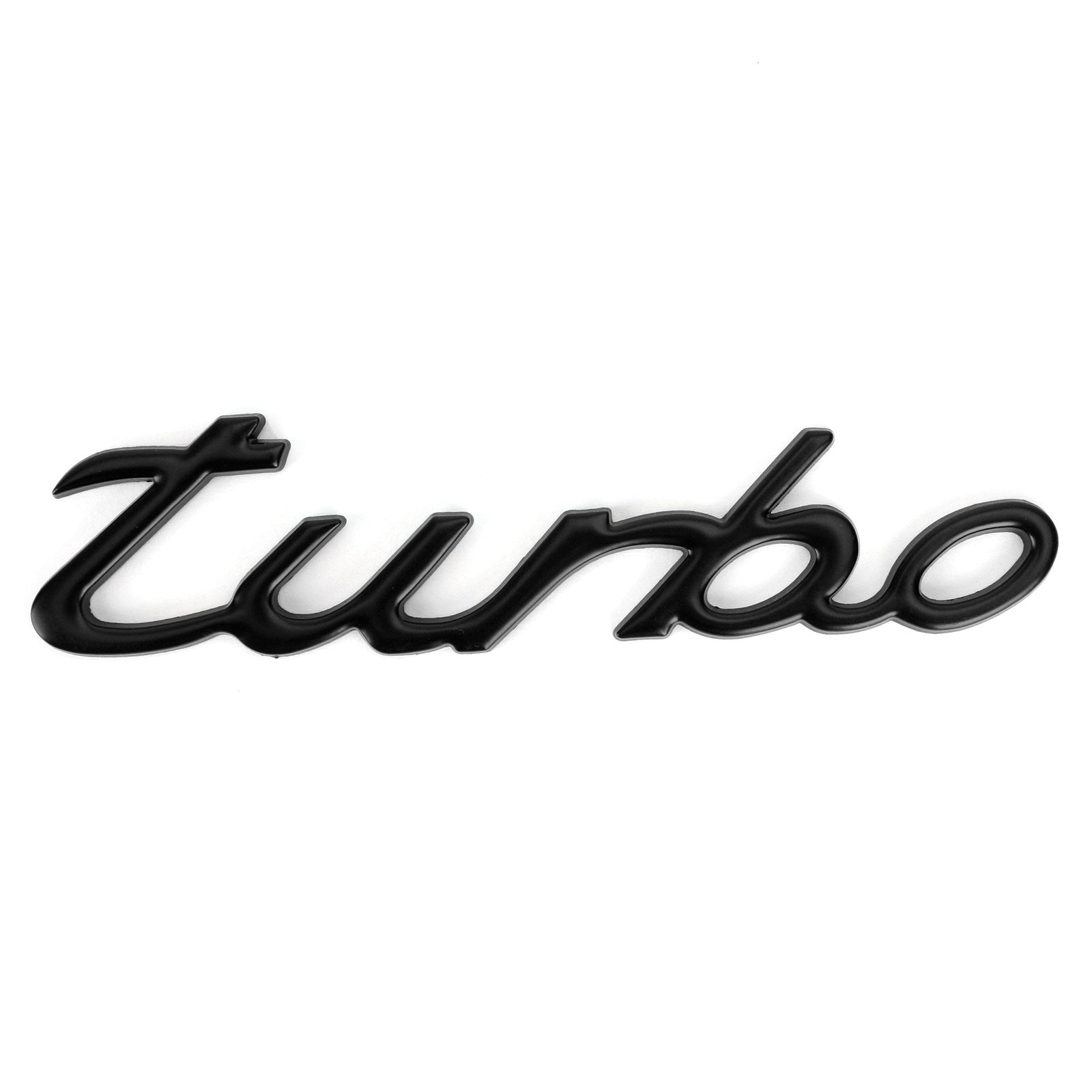 Etiqueta engomada del coche Chapado en 3D Metal Turbo Logo Emblema Insignia Calcomanía Negro Genérico