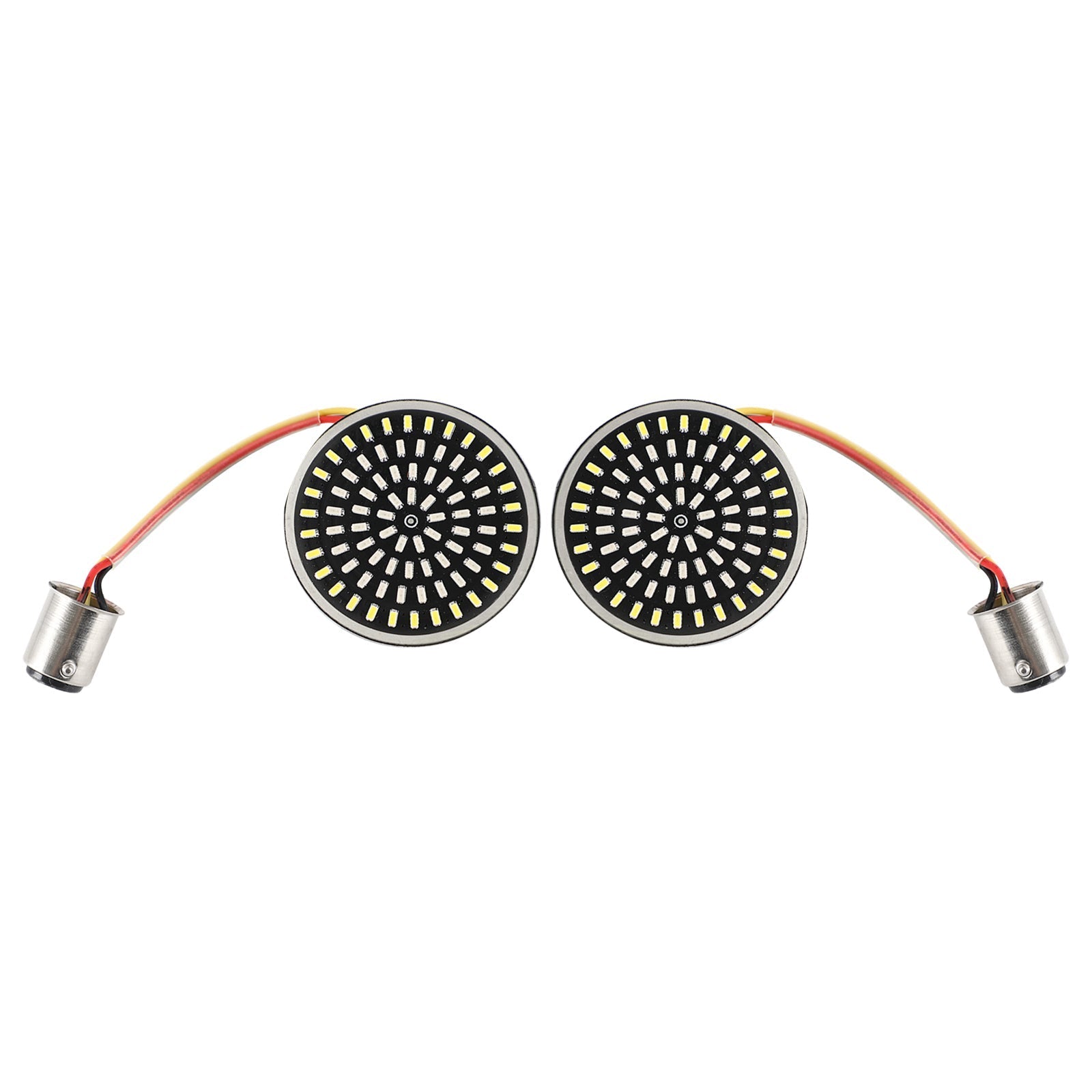 1157 LED Clignotant Inserts Lampe Fit pour Softail Touring Dyna Sportster Générique