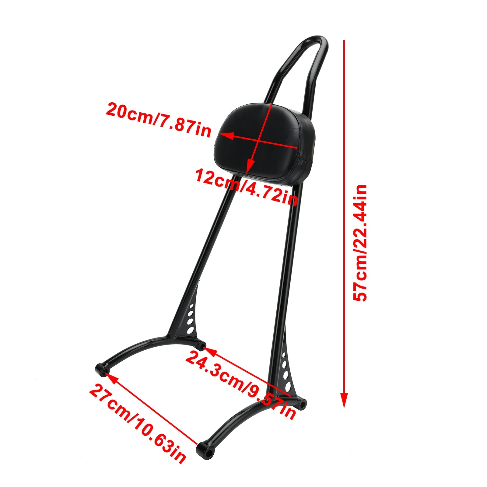 Sissy Passagier Bar-bestand voor Sportster Iron 883 1200 XL 48 72 2004-plus laat