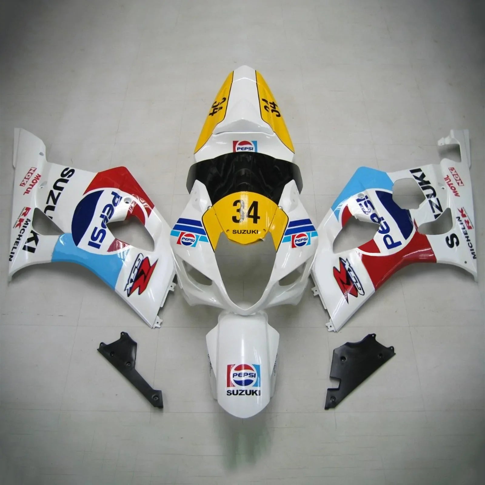 Amotopart Suzuki GSXR1000 2003-2004 Kit de carénage K3