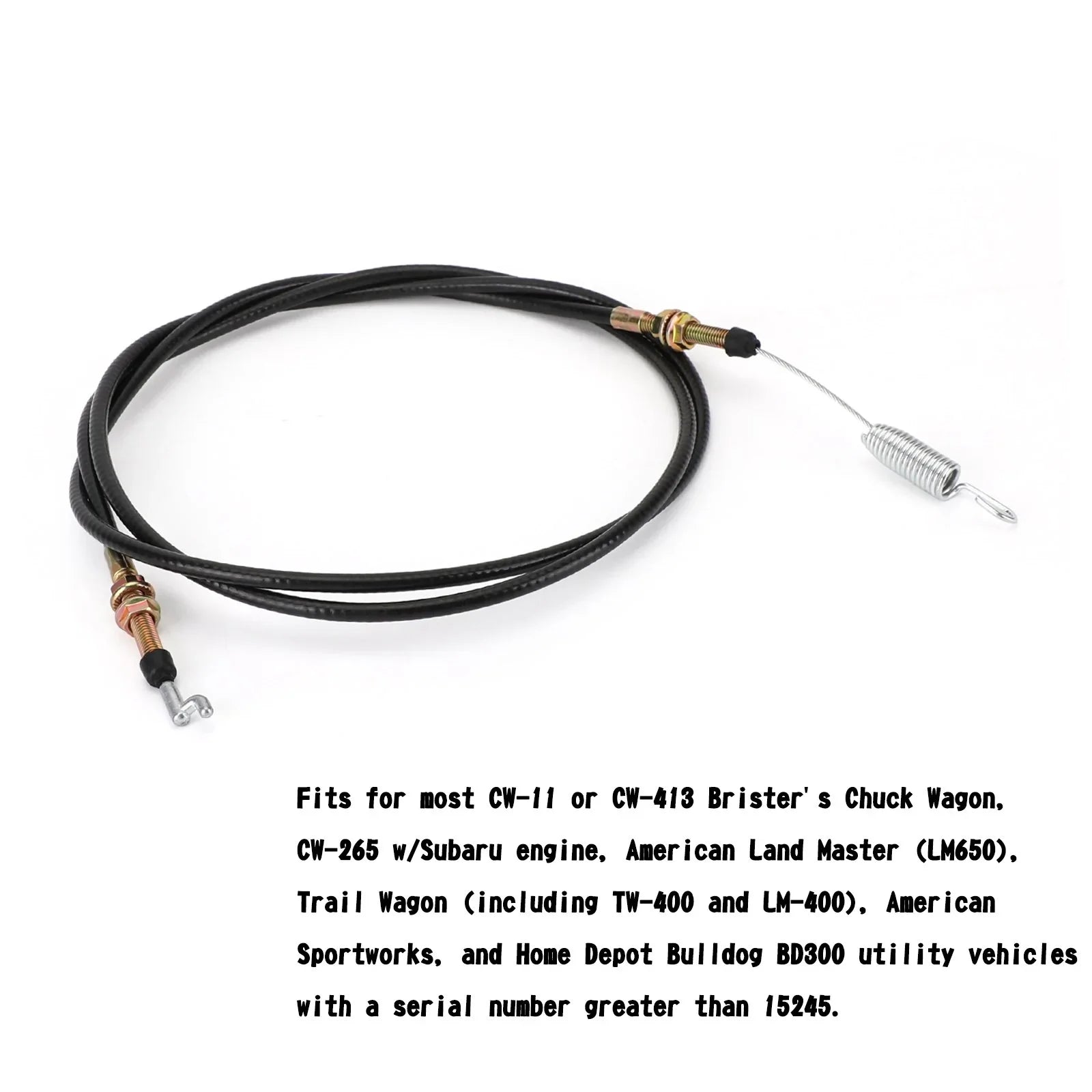 1 Uds 2-11082 Cable de cambio para Chuck Wagon Trail Wagon Land Master LM400 LM650