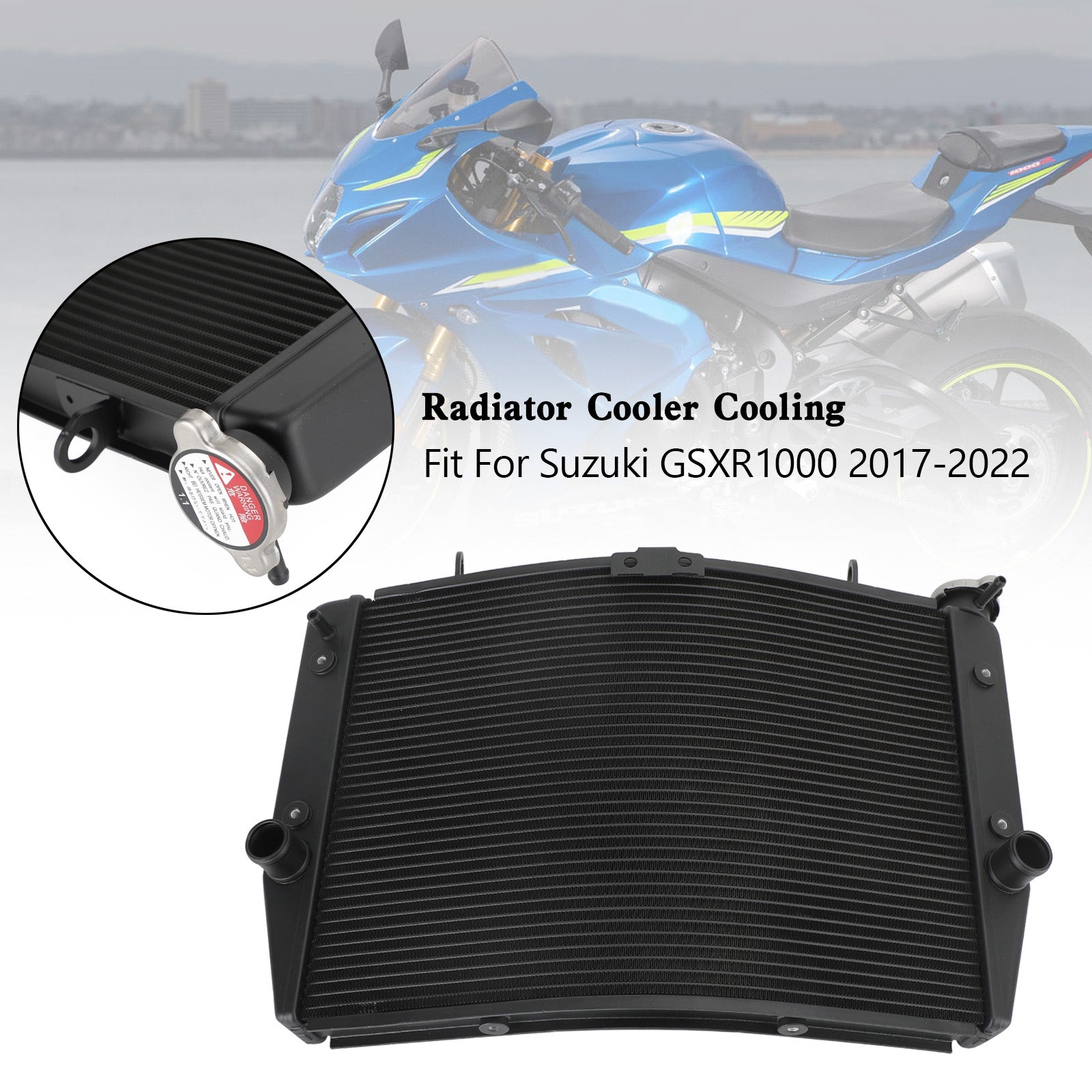 Enfriador Radiador Motor Suzuki GSXR 1000 GSX-R K11 2017-2022
