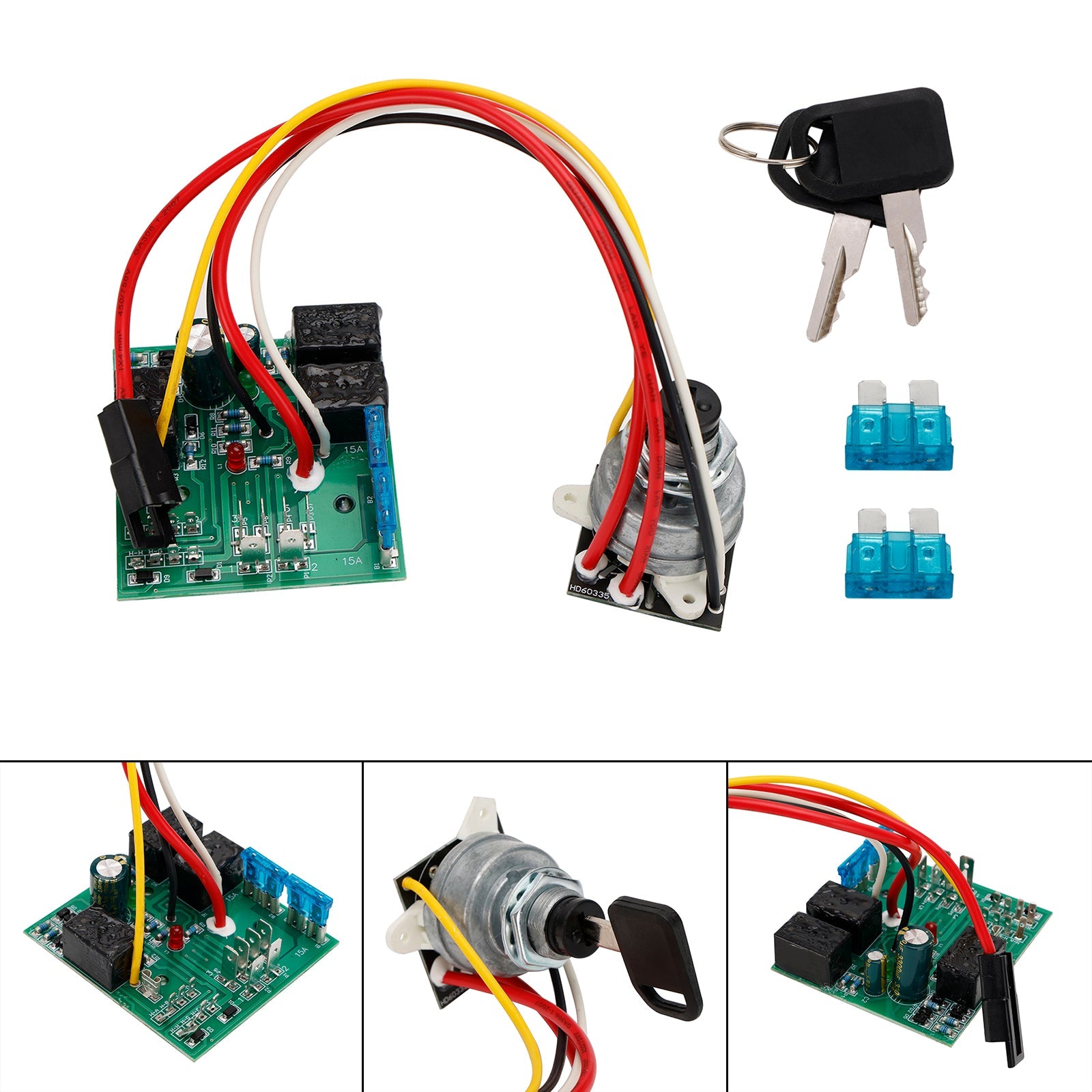 Module de commutateur d&#39;allumage avec 2 clés AM136681 pour John Deere 325 335 345 355