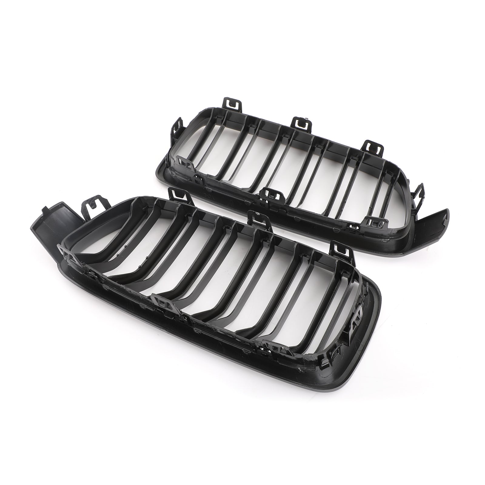 Grille de rein avant noir brillant pour BMW Série 3 F30 F35 2012-2017 à double lamelles