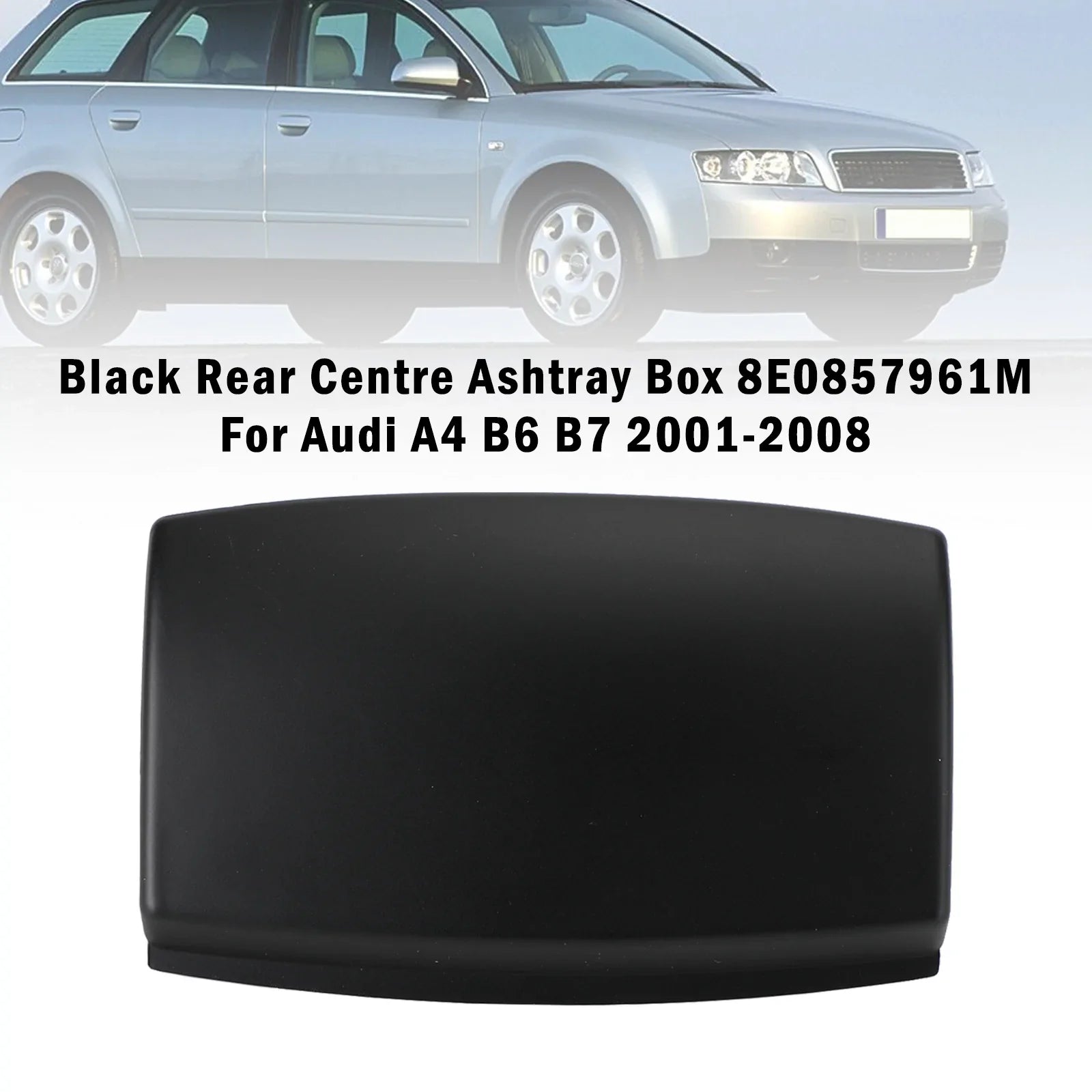 Audi A4 B6 B7 2001-2008 Cenicero central trasero negro 8E0857961M