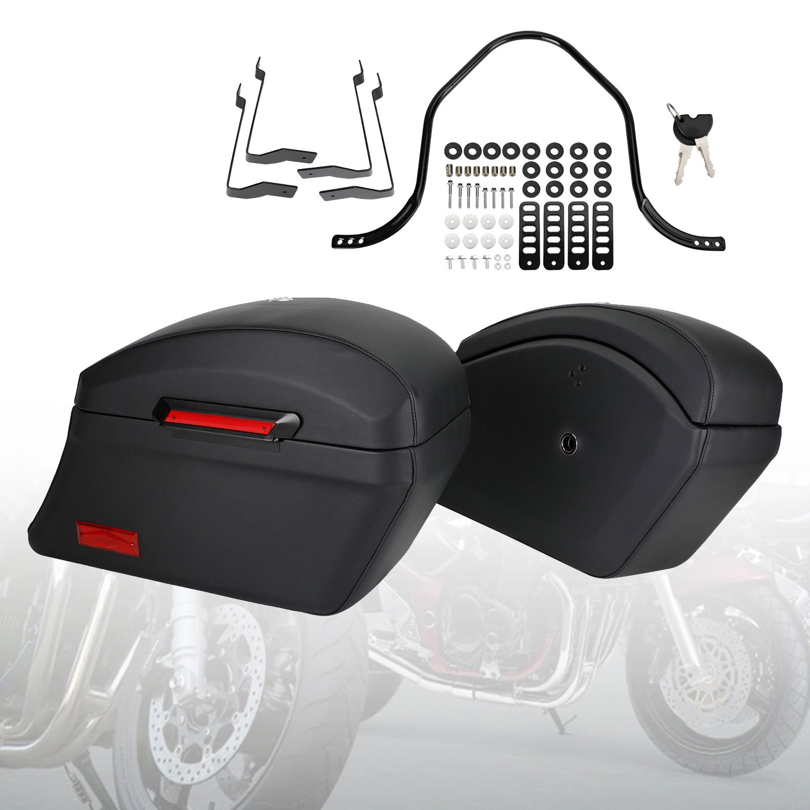 Kit de montaje resistente y alforjas duras para Fat Boy Softai Road King