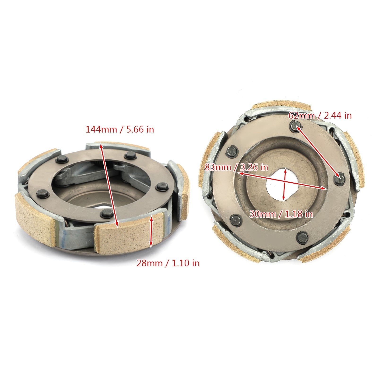 Ensemble de porte-chaussures d'embrayage humide avec ressort pour Yamaha X-MAX 300 17-19 B74-E6620-00 Generic