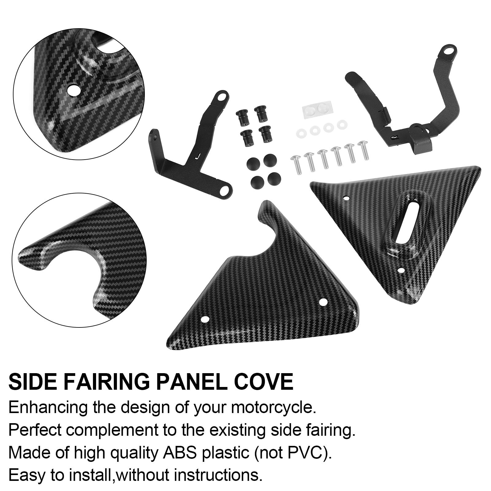 Cubierta de panel de carenado lateral para Honda CRF1100L Adventure Sports 2020 2021 Genérico