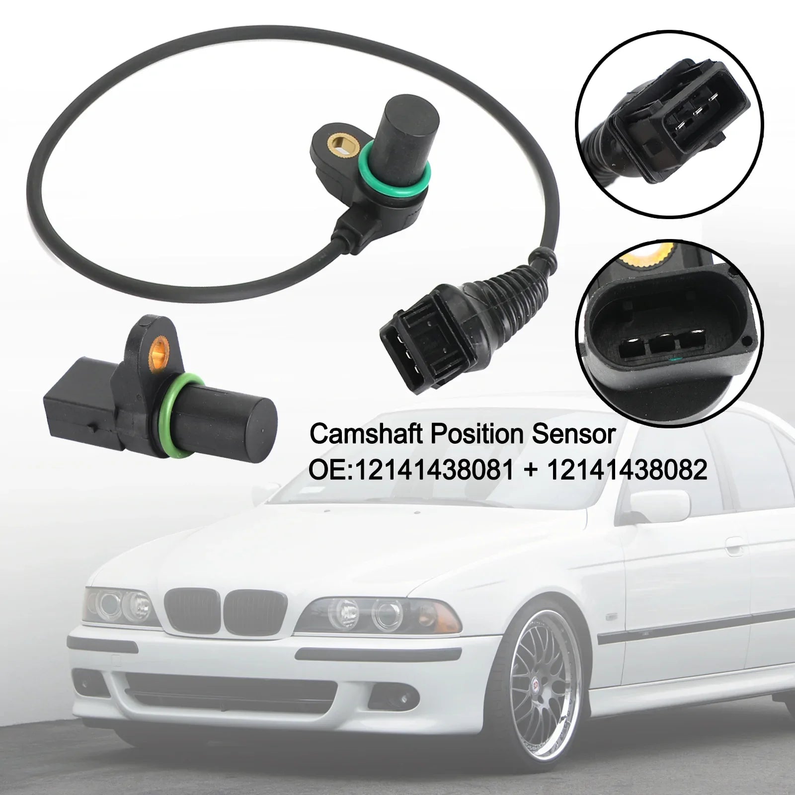 2x capteur de position d'arbre à cames entrée + sortie pour BMW E46 E39 E60 E38 E65 M52 M54 générique