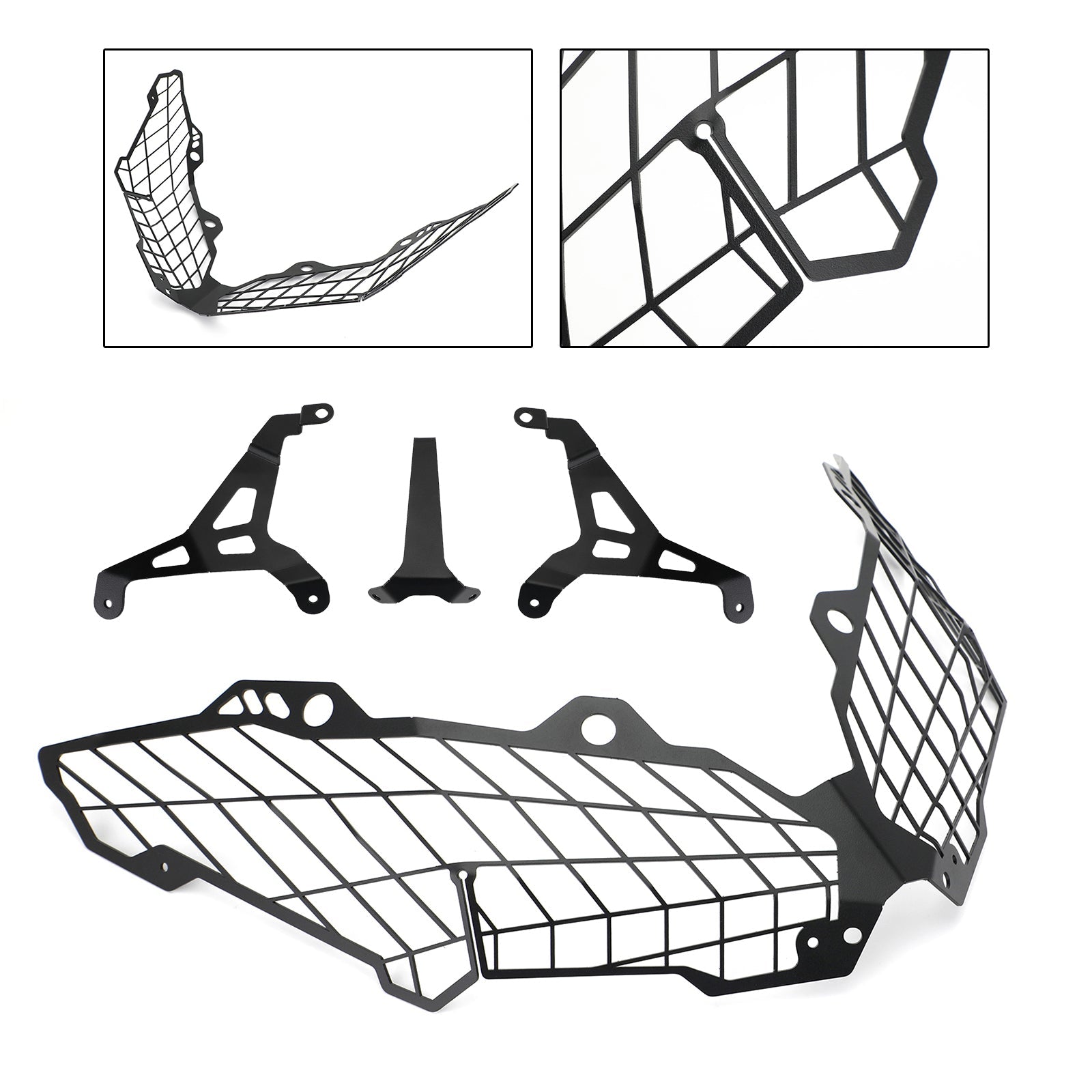 Protezione faro anteriore Kawasaki Versys 650 2015-2020 Nera