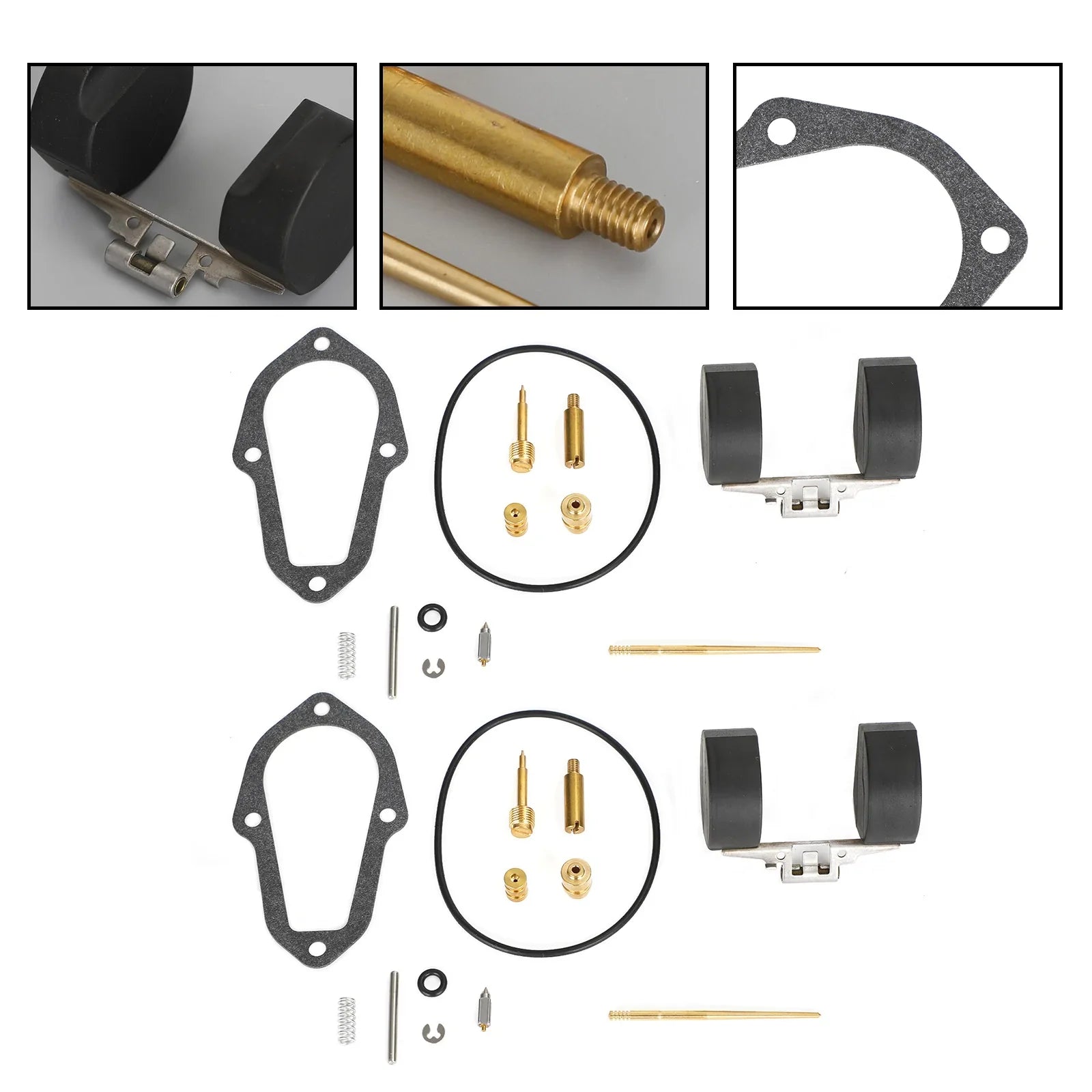 Kit de reparación de carburador 2X para Honda XL250 Motosport 250 1972-1975 Genérico