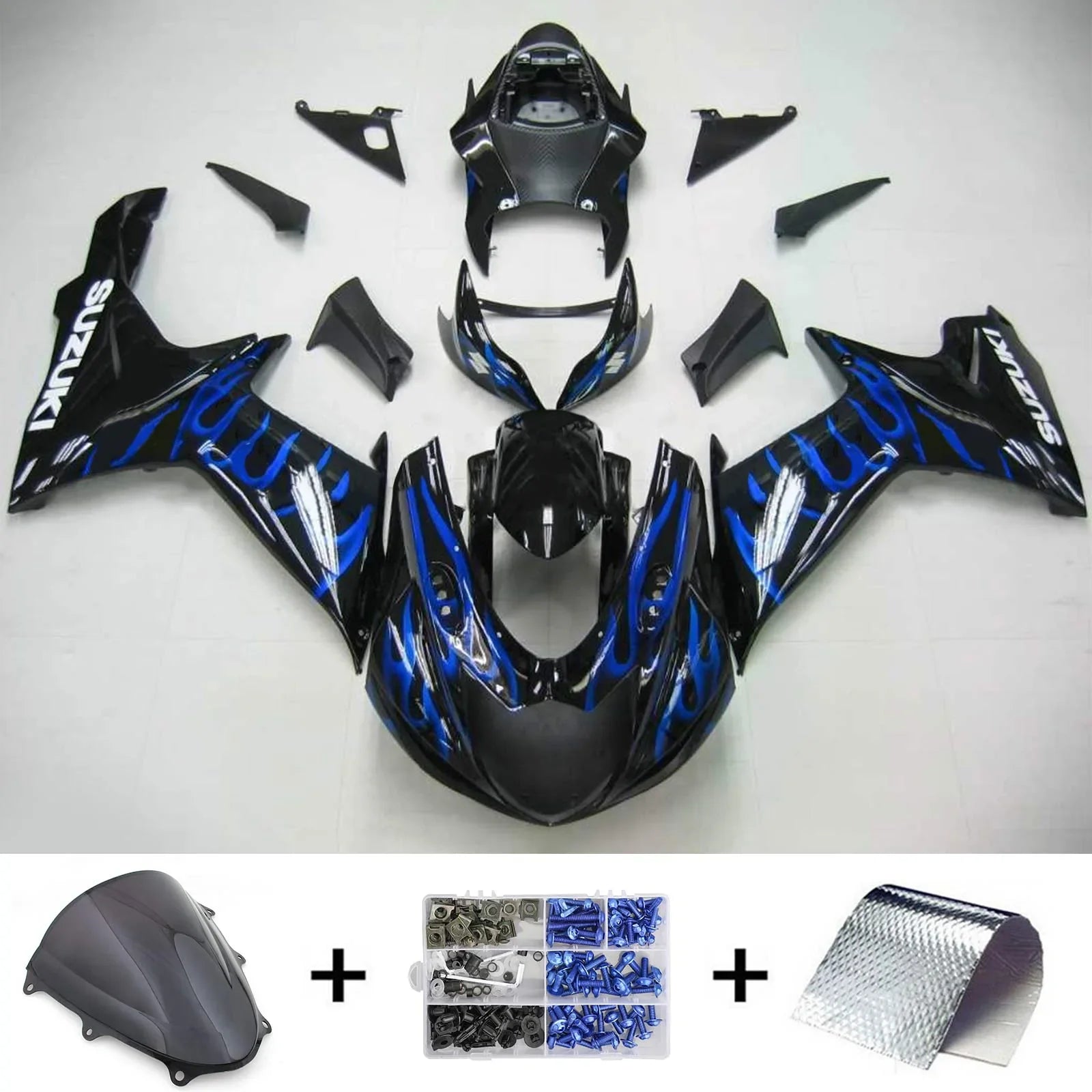 Amotopart Suzuki GSXR 600/750 2011-2021 Kit carena K11 Carrozzeria Plastica ABS