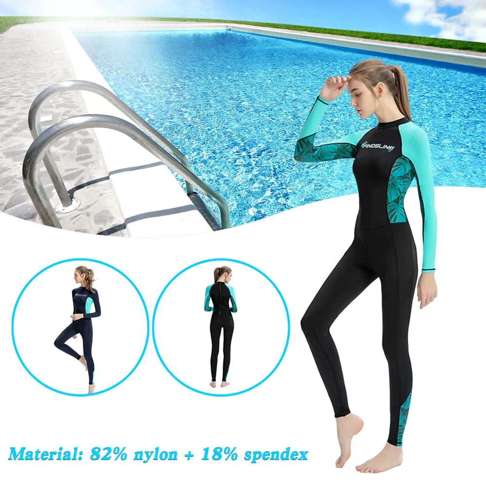 Traje de buceo ultrafino de seda helada para mujer.