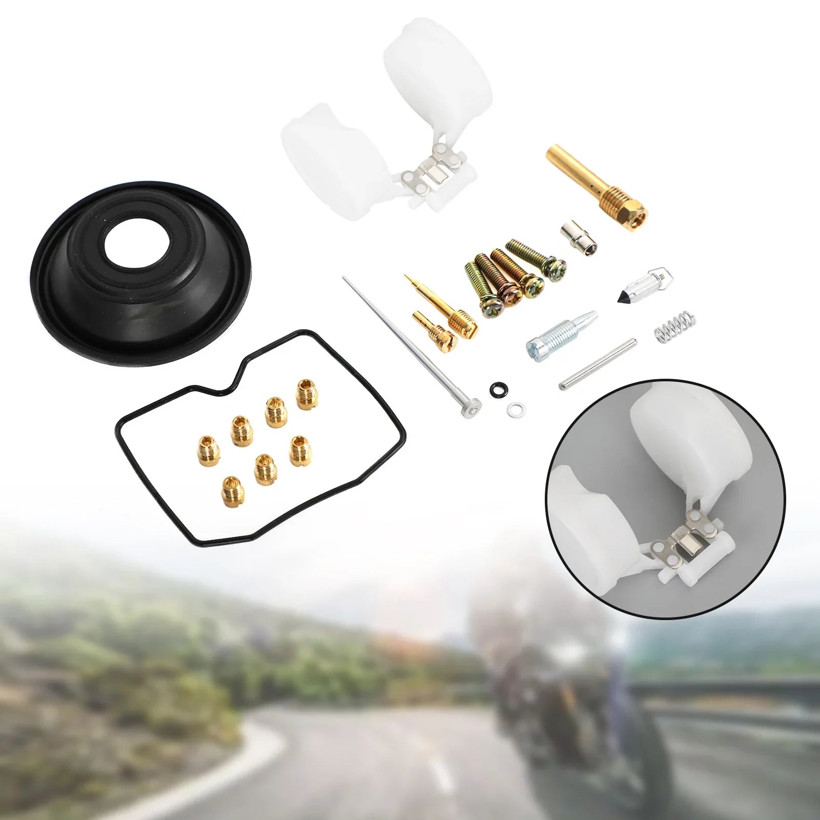 Kit de reconstrucción de carburador para ZR750 (ZR-7) 2000 ZR750 (ZR-7S) 2001-2003 Genérico