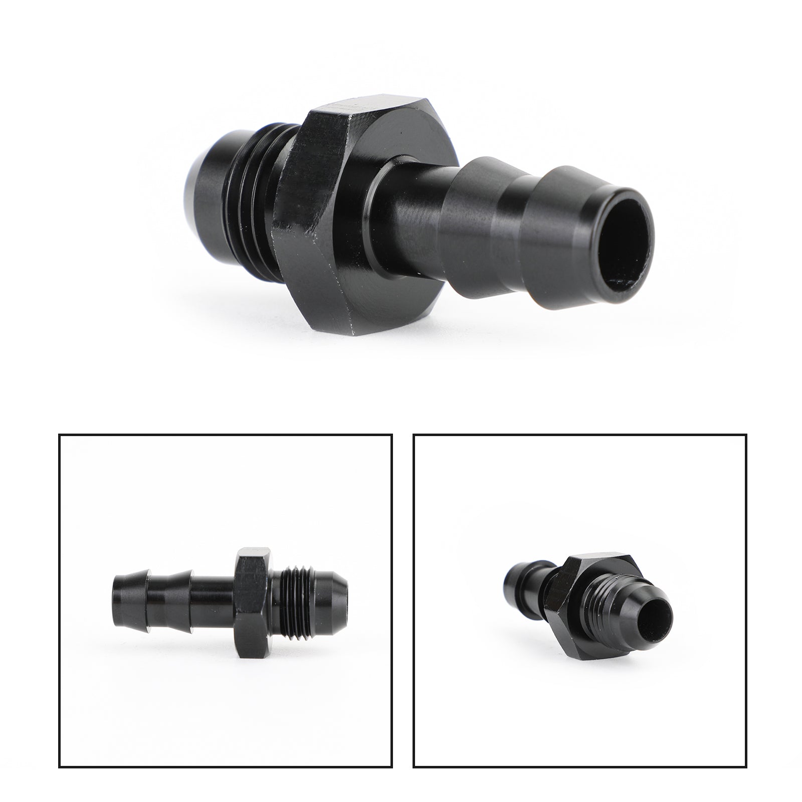 6 AN Male Flare to 3/8 '' Hose Barb Adapter Fitting AN6 6AN -6AN 3/8 Push Lock Generic