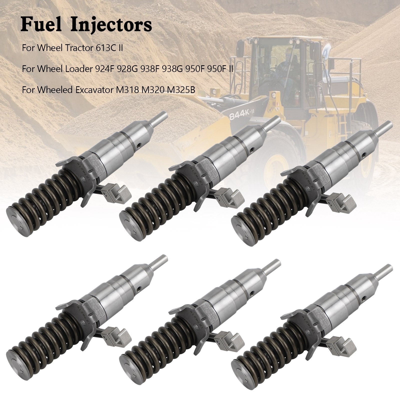 6 PIÈCES Injecteur De Carburant 1278216 fit Caterpillar 127-8216