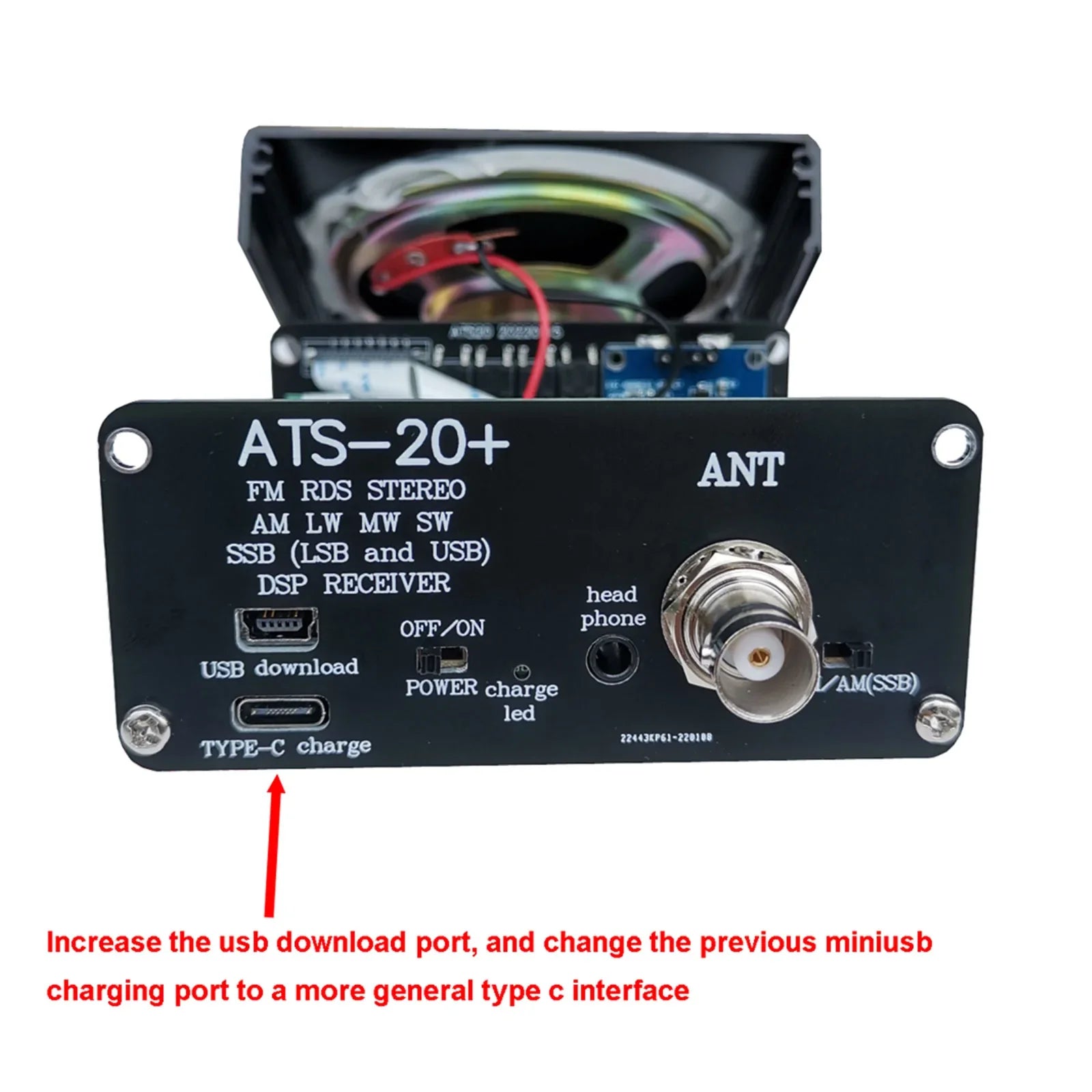 Uusi ATS-25+Si4732 FM LW MW SW All Band DSP radiovastaanotin 2,4" kosketusnäytöllä