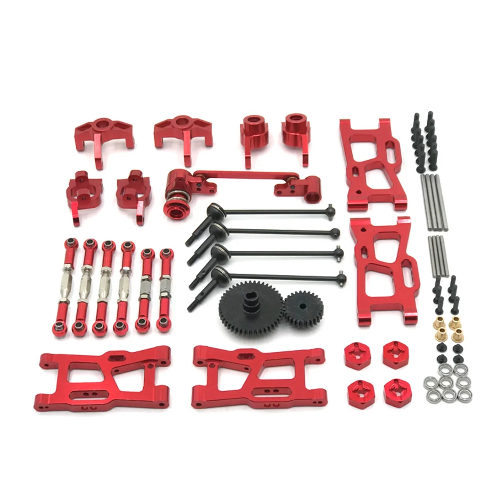 Kit di aggiornamento in metallo 1/12 1/14 RC per Wltoys 144001 144002 124016 124017 124018