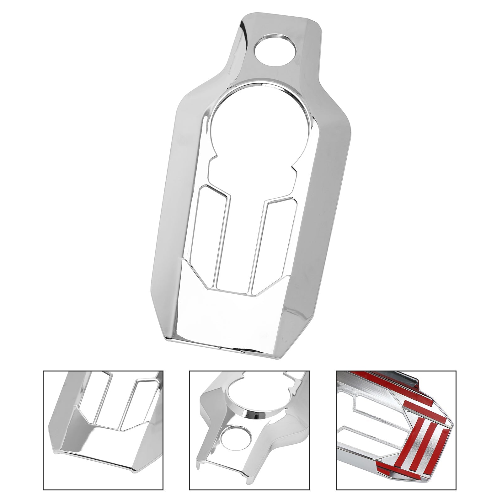 Cubierta de Panel de interruptores de consola central cromada para Honda Goldwing GL1800 2018-2020 genérico