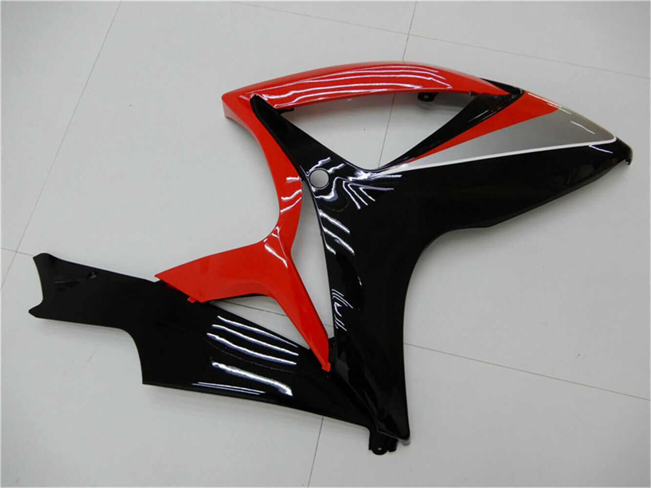 Amotopart Carena Suzuki GSXR600/750 2006-2007 Kit Plastiche Iniezione Rosso Nero Generico