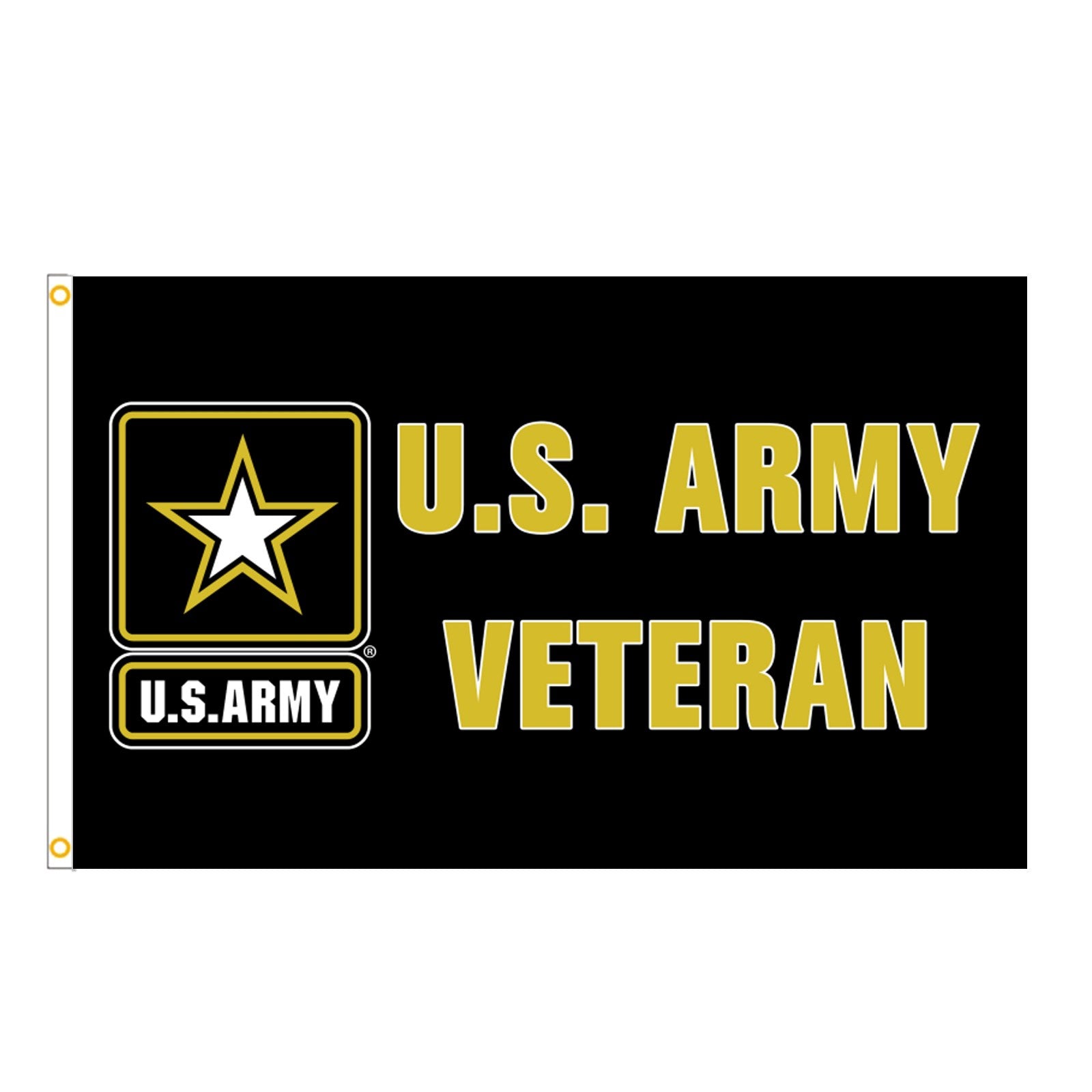 Bandera de veterano del ejército de EE. UU. de 3 x 5 pies, bandera de EE. UU., bandera de jardín de EE. UU. 
