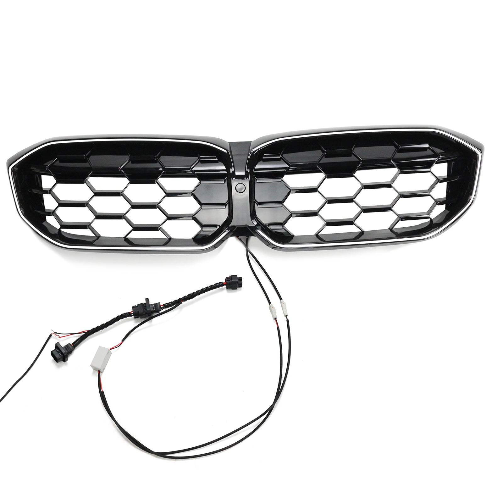 Malla de rejilla frontal de diamante negro brillante para BMW Serie 3 G20 G28 2023-2024