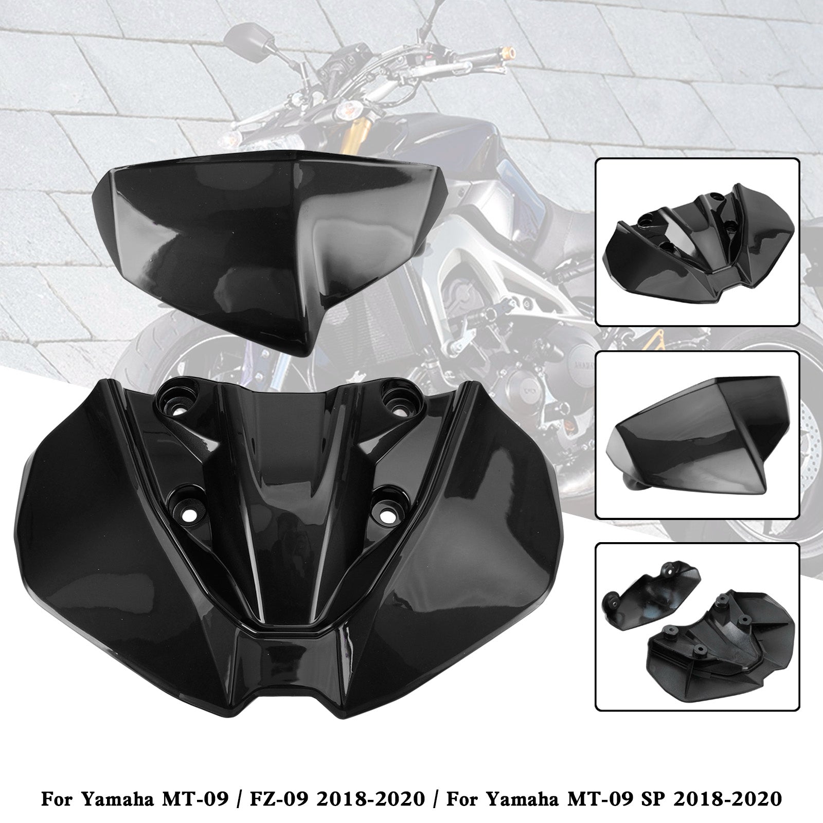 Yamaha MT-09 FZ09 MT-09 SP 2018-2020 Parabrezza Cupolino Cover