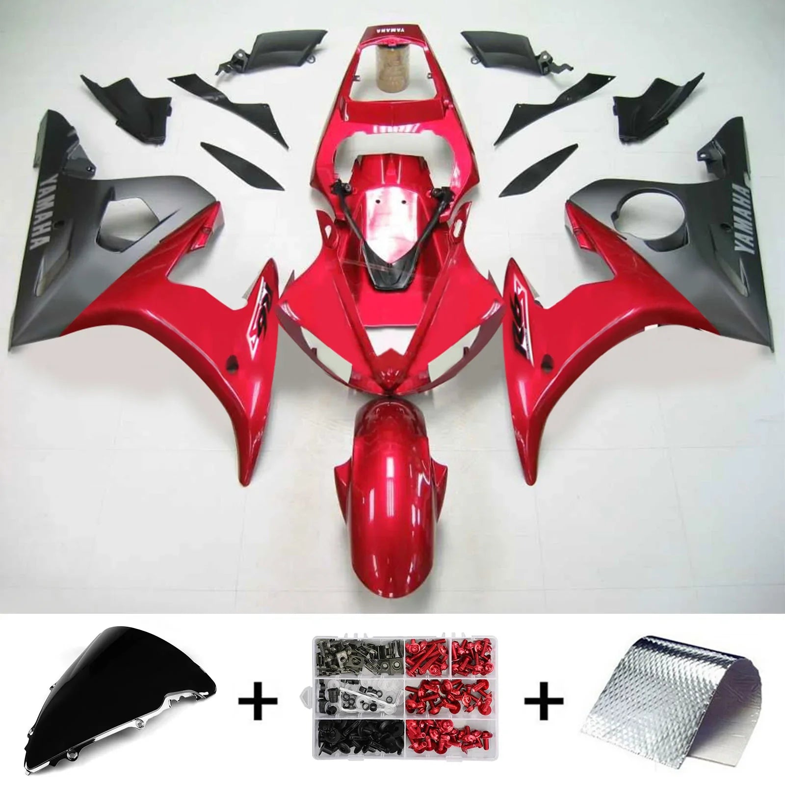 Kit Carenado Amotopart para Yamaha YZF 600 R6 2005 Genérico