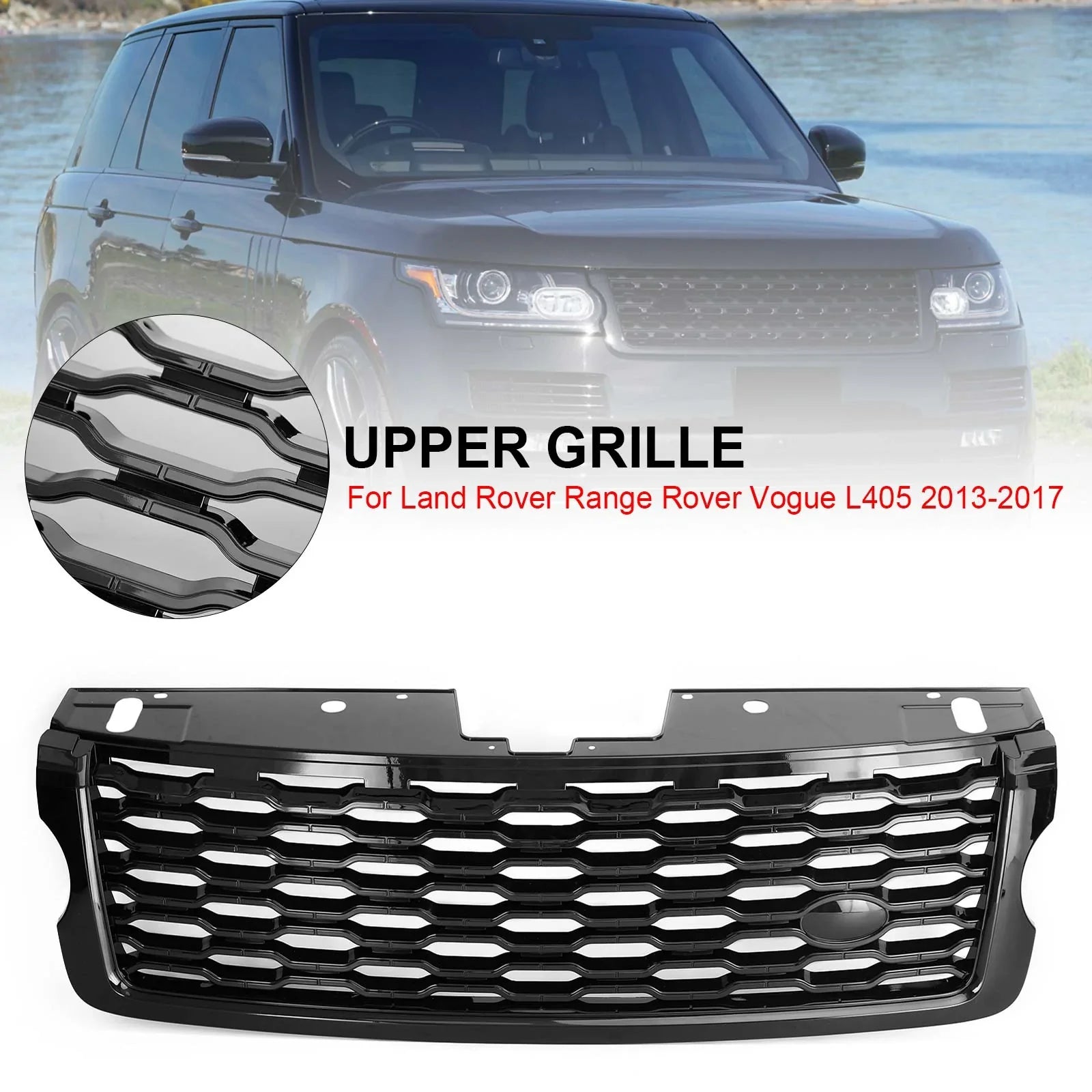 Grille de calandre supérieure pour pare-chocs avant Land Rover Range Rover Vogue L405 2013-2017