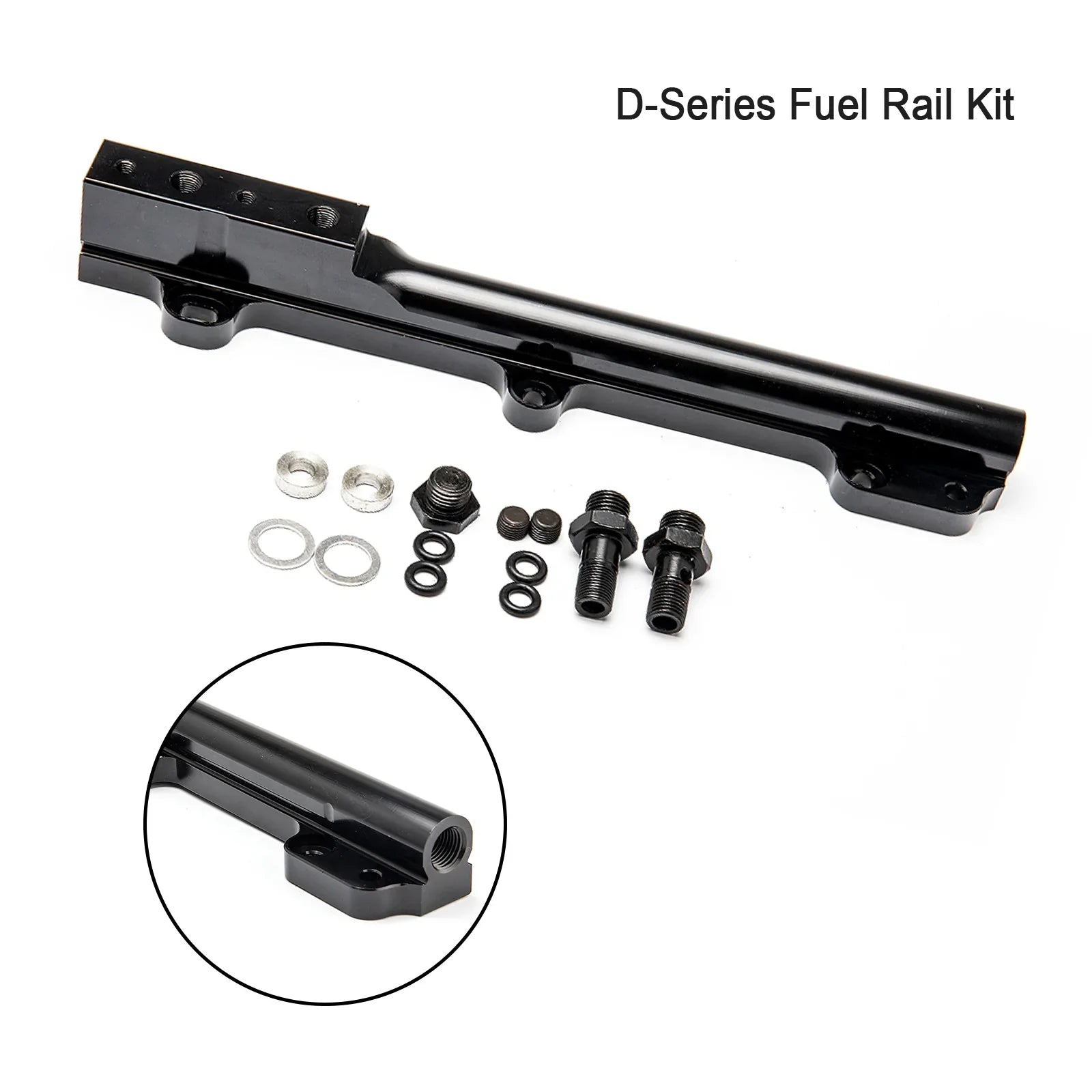 Kit de riel de combustible de alto flujo de aluminio serie D para Civic CR-X D15B7 D15B8 D16A6 D16Z6 genérico