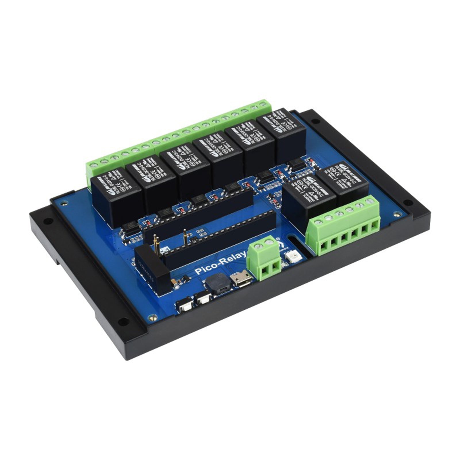 Kit de sombrero de carcasa de módulo de expansión de relé de 8 canales para placa RPI Raspberry Pi Pico W WH