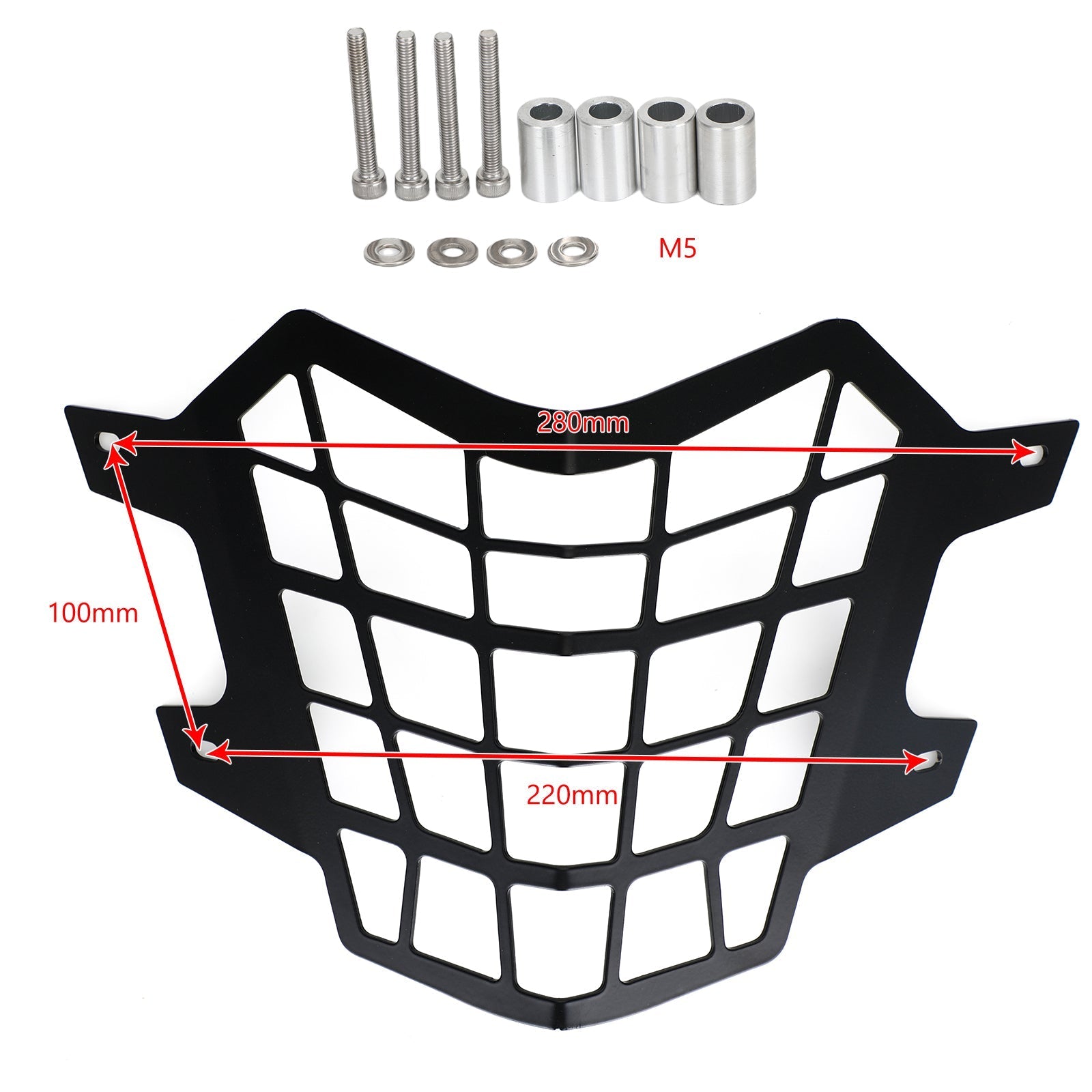 Kit de cubierta de protección de faro negro para Yamaha Tenere 700 Xtz700 19-21 genérico