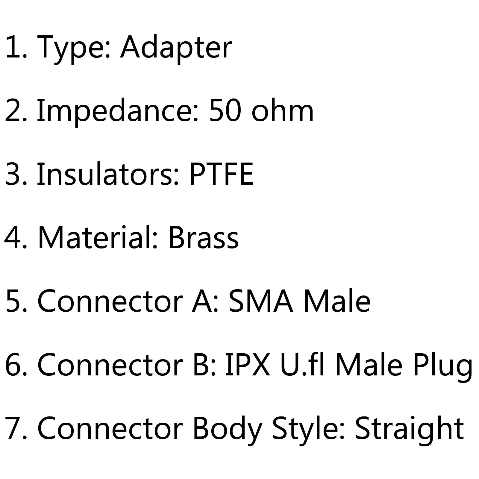 10 pièces SMA mâle vers IPX U.fl prise mâle connecteur adaptateur RF droit