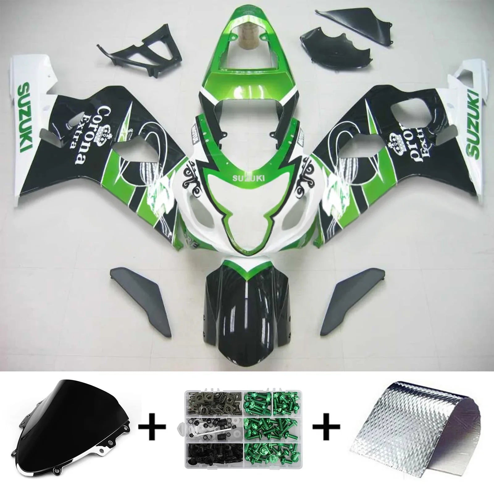 Amotopart Suzuki GSXR 600/750 2004-2005 Kit Carenado Plastico ABS Carroceria